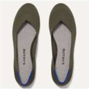 Rothy's The Round Toe Ballet in Cypress Retired Flat Slip On Size 7 NWOB.